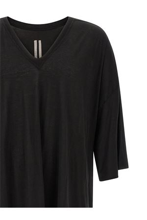 Black cotton T-shirt RICK OWENS | RR01F2279BH09